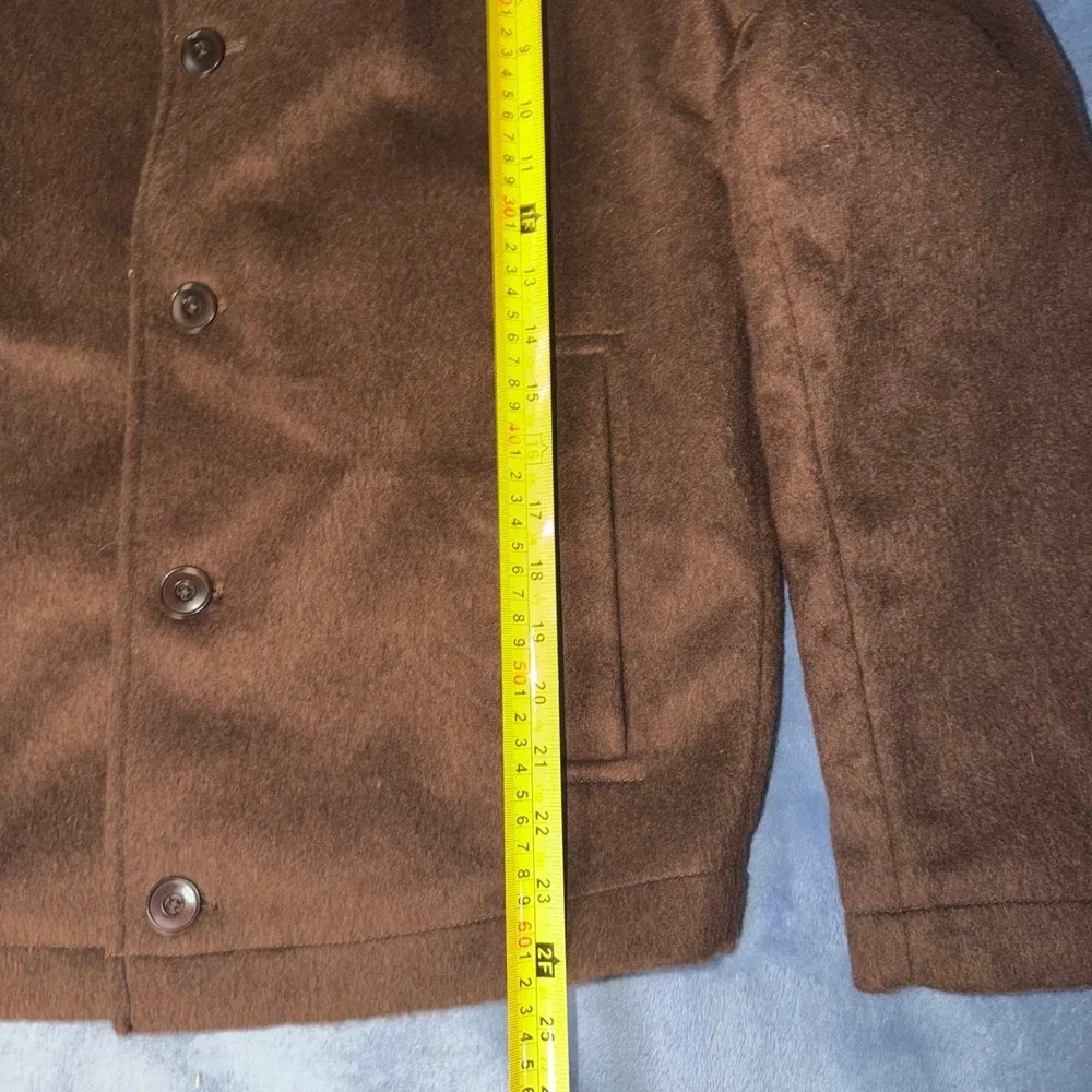 Zara wool-blend buttoned jacket